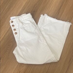 Women's White High-Waisted Jeans